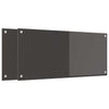 Vidaxxl Küchenrückwand 2 Stück dunkelgrau 90 x 40 cm gehärtetes Glas