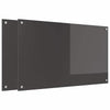 Vidaxxl Küchenrückwand 2 Stück dunkelgrau 100 x 60 cm gehärtetes Glas