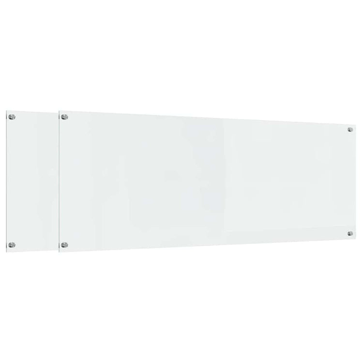 Vidaxxl Küchenrückwand 2 Stück transparent 110 x 40 cm Hartglas