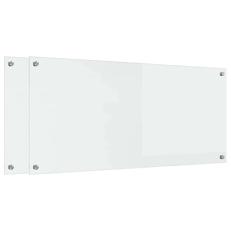VidaXL Küchenrückwand 2 Stück transparent 110 x 50 cm Hartglas
