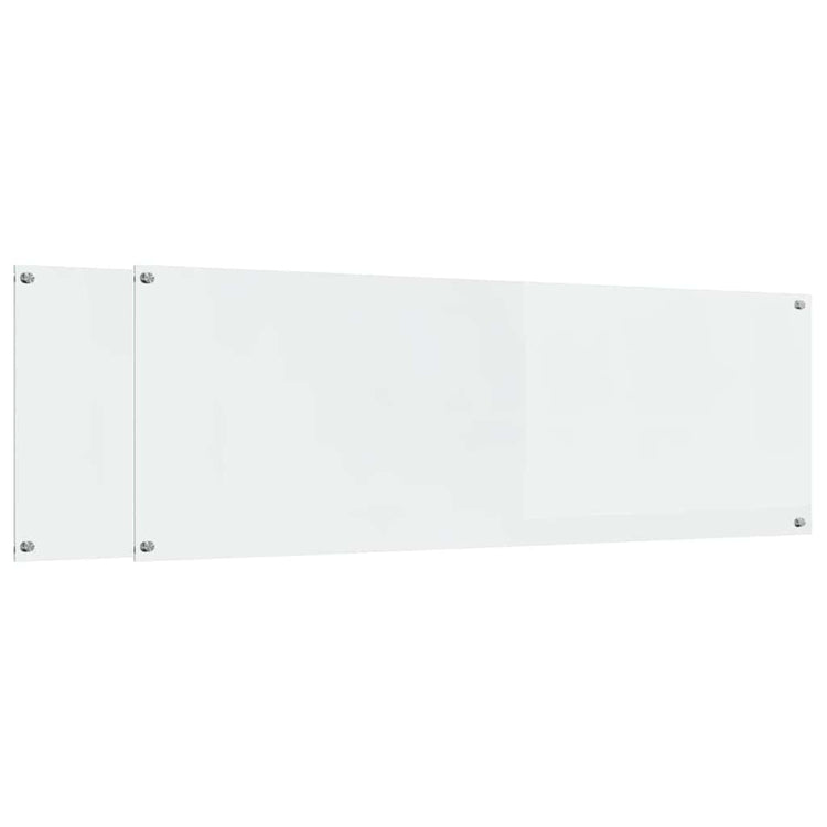 VidaXL Küchenrückwand 2 Stück transparent 120 x 40 cm Hartglas