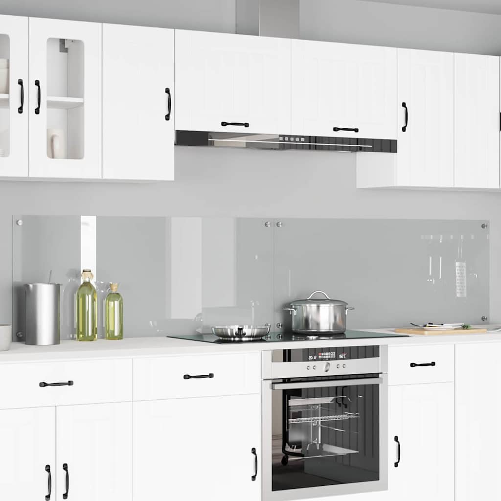VidaXL Küchenrückwand 2 Stück transparent 120 x 50 cm Hartglas