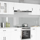 VidaXL Küchenrückwand 2 Stück transparent 120 x 50 cm Hartglas