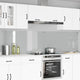 Vidaxxl Küchenrückwand 2 Stück transparent 120 x 60 cm Hartglas