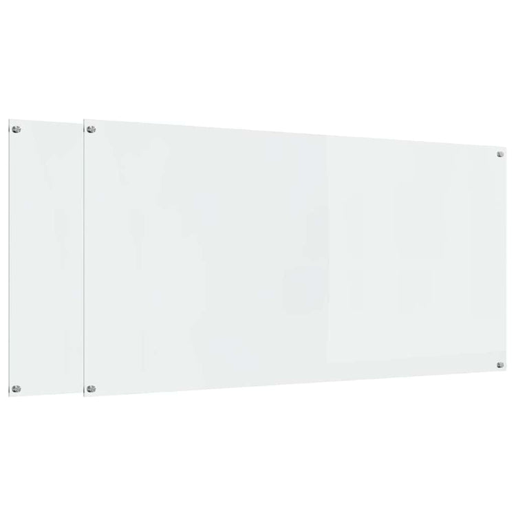 Vidaxxl Küchenrückwand 2 Stück transparent 120 x 60 cm Hartglas