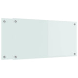VidaXL Küchenrückwand 2 Stk. Weiß 80 x 40 cm Hartglas - afbeelding 2