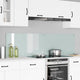 VidaXL Küchenrückwand 2 Stk. Weiß 90 x 50 cm Hartglas