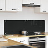Vidaxxl Küchenrückwand 2 Stk. Schwarz 70 x 40 cm Hartglas