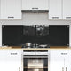 Vidaxxl Küchenrückwand 2 Stk. Schwarz 80 x 50 cm Hartglas
