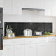 Vidaxxl Küchenrückwand 2 Stk. Schwarz 90 x 40 cm Hartglas