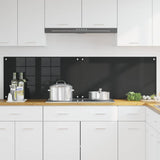 VidaXL Küchenrückwand 2 Stk. Schwarz 90 x 50 cm Hartglas - afbeelding 3