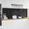 VidaXL kitchen back wall 2 pcs black 90 x 60 cm tempered glass