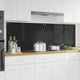 VidaXL kitchen back wall 2 pcs black 90 x 60 cm tempered glass