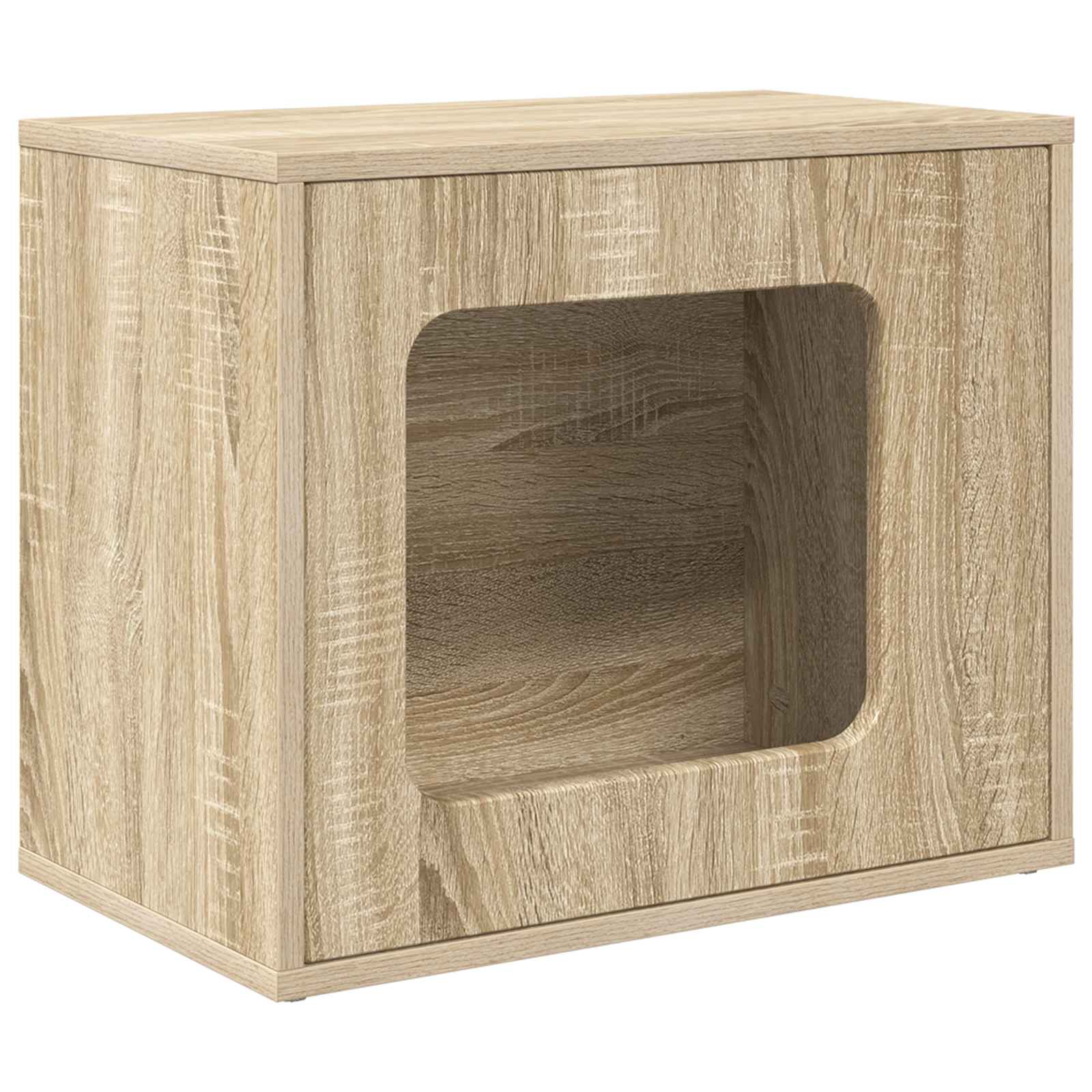 Vidaxl Katzenhaus Sonoma 51 x 30 x 42,5 cm aus handgefertigtem Holz