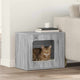 Vidaxl Katzenhaus Sonoma grau 51 x 30 x 42,5 cm aus Holz gefertigt