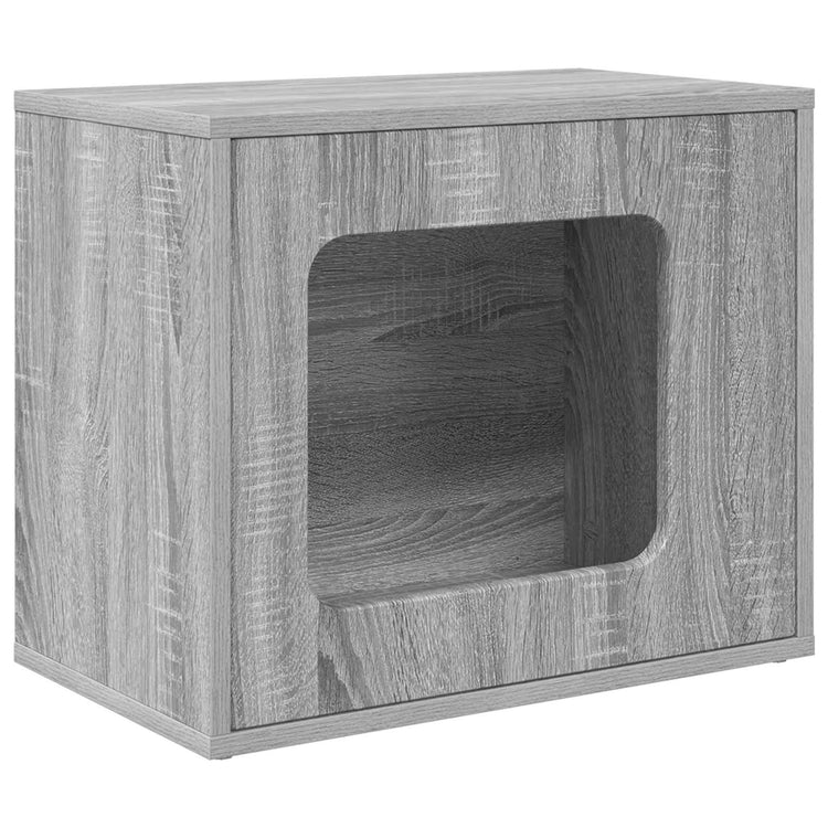 Vidaxl Katzenhaus Sonoma grau 51 x 30 x 42,5 cm aus Holz gefertigt