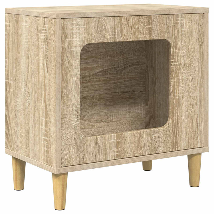 Vidaxl Katzenhaus Sonoma 51 x 30 x 52 cm aus handgefertigtem Holz