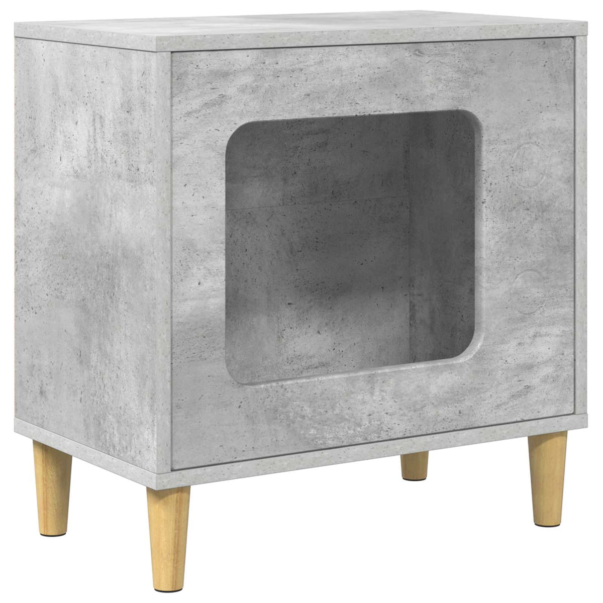 Vidaxx Katzenhaus Beton 51 x 30 x 52 cm verarbeitetes Holz