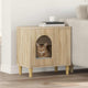 Vidaxl Katzenhaus Sonoma 51 x 30 x 52 cm aus handgefertigtem Holz