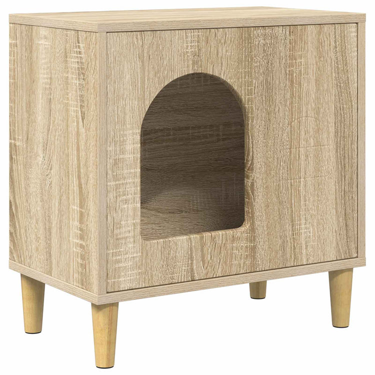 Vidaxl Katzenhaus Sonoma 51 x 30 x 52 cm aus handgefertigtem Holz
