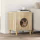 Vidaxl Katzenhaus Sonoma 42,5 x 40 x 53 cm aus handgefertigtem Holz