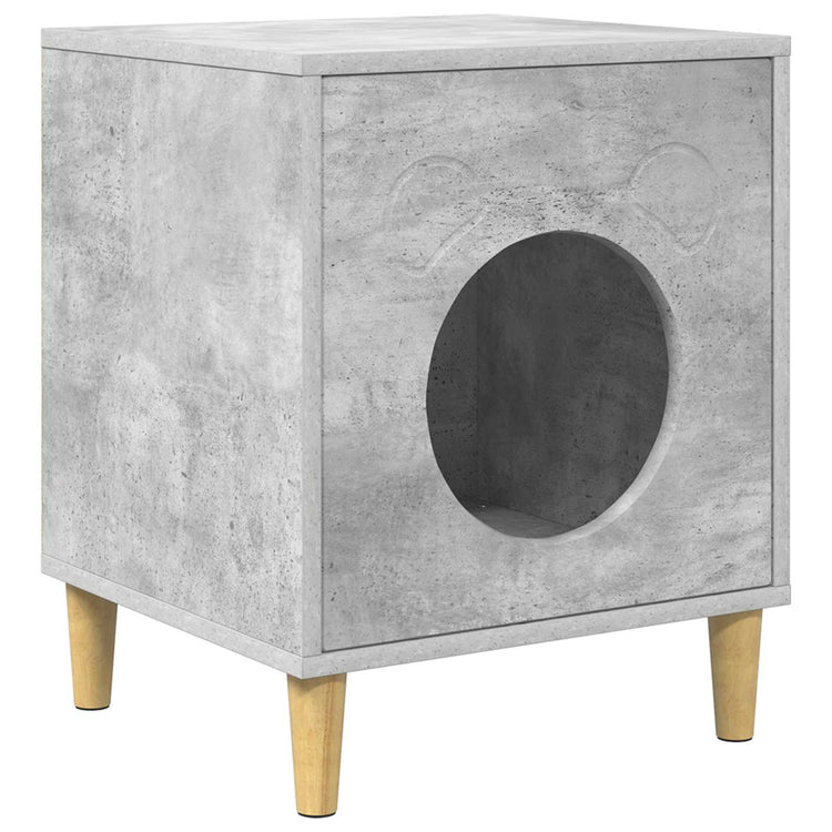 Vidaxx Katzenhaus Beton 42,5 x 40 x 53 cm verarbeitetes Holz
