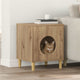 Vidaxxl cat house handcrafted oak 42.5 x 40 x 53 cm engineered wood