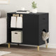 Vidaxx Katzenhaus schwarz 72 x 42,5 x 70 cm aus Holz gefertigt