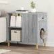 Vidaxl Katzenhaus Sonoma grau 72 x 42,5 x 70 cm aus handgefertigtem Holz