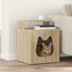 Vidaxl Katzenhaus Sonoma 42,5 x 40 x 53,5 cm aus handgefertigtem Holz