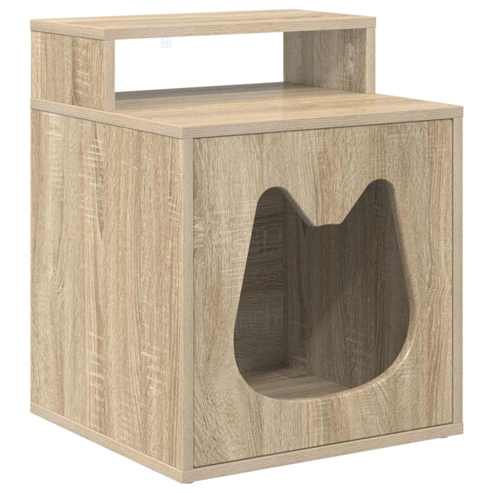 Vidaxl Katzenhaus Sonoma 42,5 x 40 x 53,5 cm aus handgefertigtem Holz