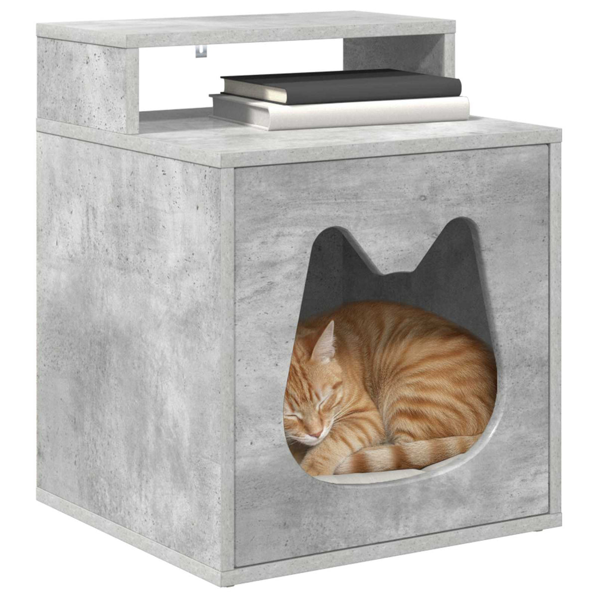 Vidaxx Katzenhaus Beton 42,5 x 40 x 53,5 cm verarbeitetes Holz