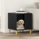Vidaxxl Hundehütte schwarz 44 x 42 x 49 cm aus Holz gefertigt