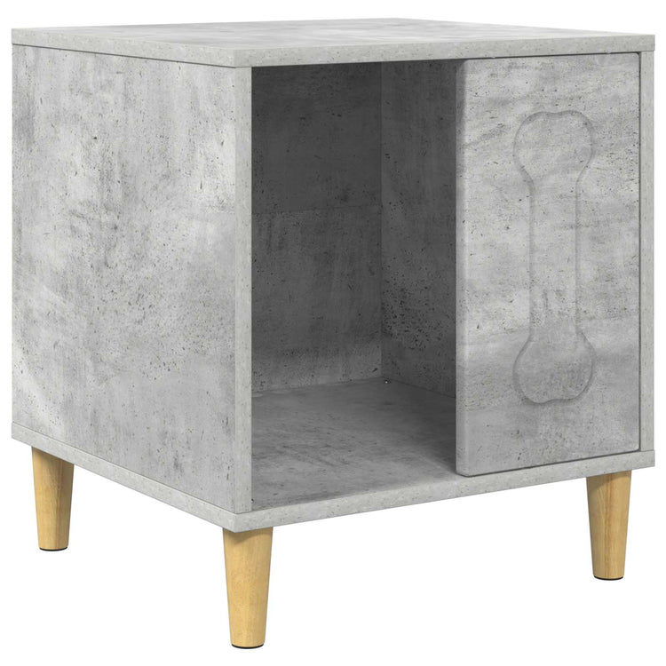 Vidaxxl Hundehütte Beton 44 x 42 x 49 cm verarbeitetes Holz