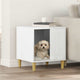 Vidaxxl Hundehütte glänzend weiß 44 x 42 x 49 cm fertiges Holz