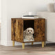 Vidaxxl Hundehütte Räuchereiche 44 x 42 x 49 cm verarbeitetes Holz