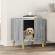 Vidaxxl Hundehütte Sonoma grau 44 x 42 x 49 cm fertiges Holz - afbeelding 1