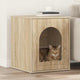 Vidaxl Katzenhaus Sonoma 53 x 52 x 62 cm aus handgefertigtem Holz