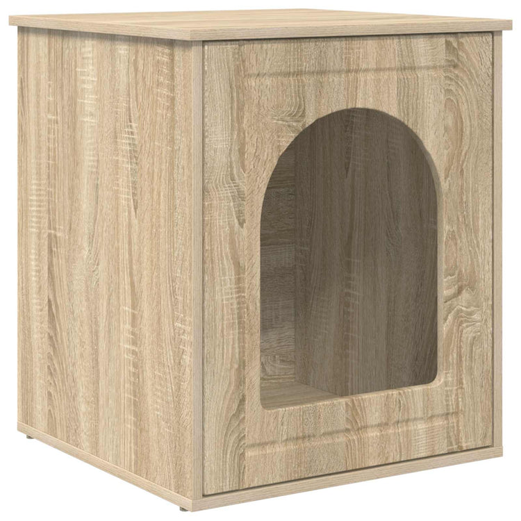 Vidaxl Katzenhaus Sonoma 53 x 52 x 62 cm aus handgefertigtem Holz