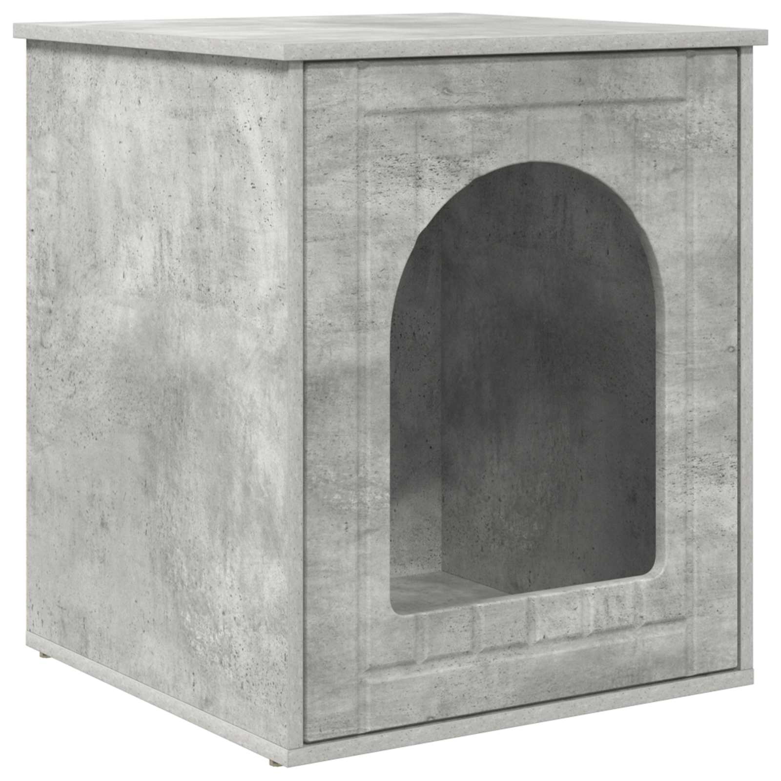 Vidaxx Katzenhaus Beton 53 x 52 x 62 cm verarbeitetes Holz