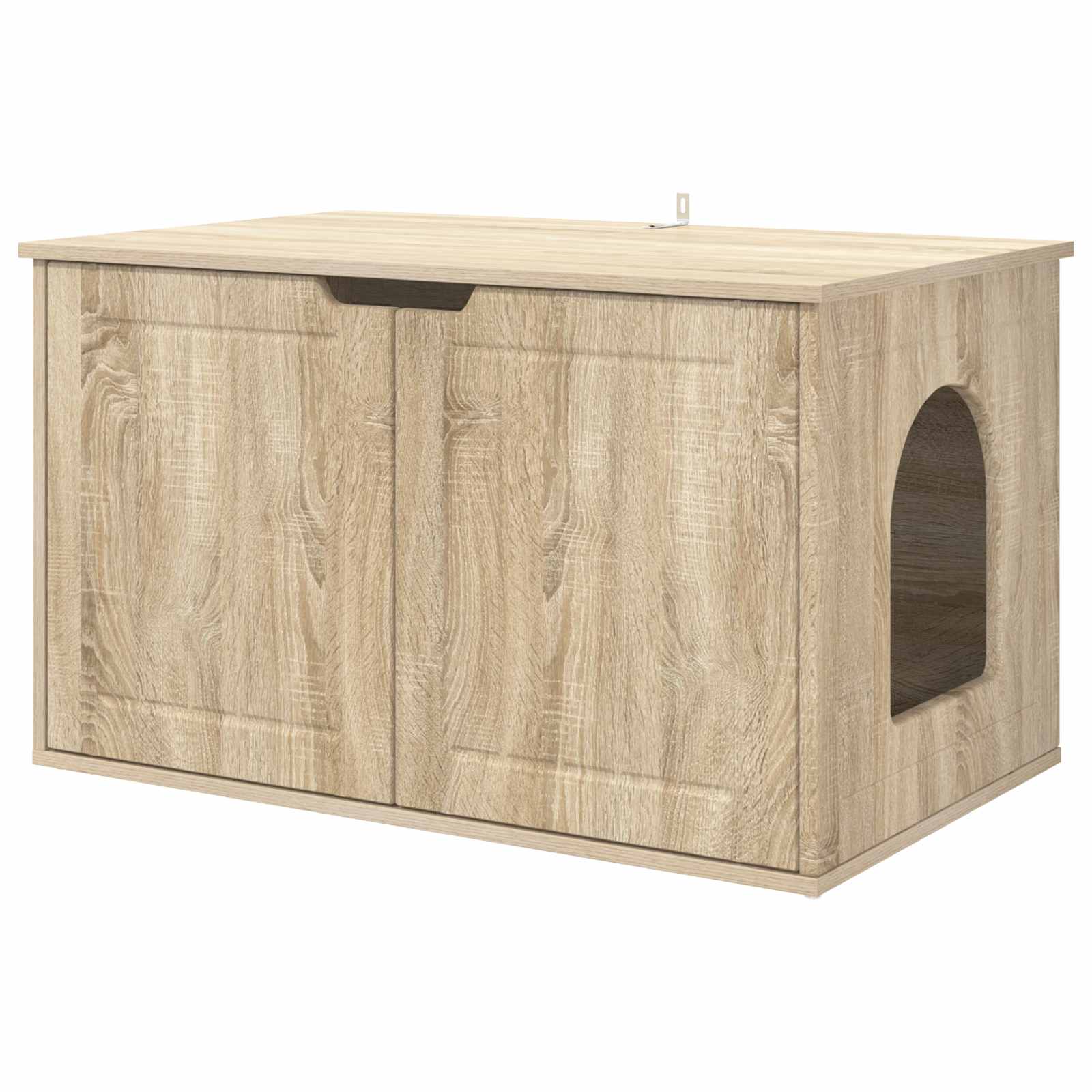 Vidaxl Katzenhaus Sonoma 85 x 55 x 50,5 cm aus handgefertigtem Holz
