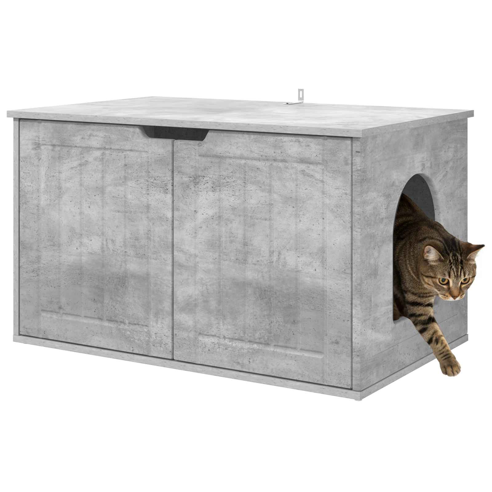 Vidaxx Katzenhaus Beton 85 x 55 x 50,5 cm verarbeitetes Holz