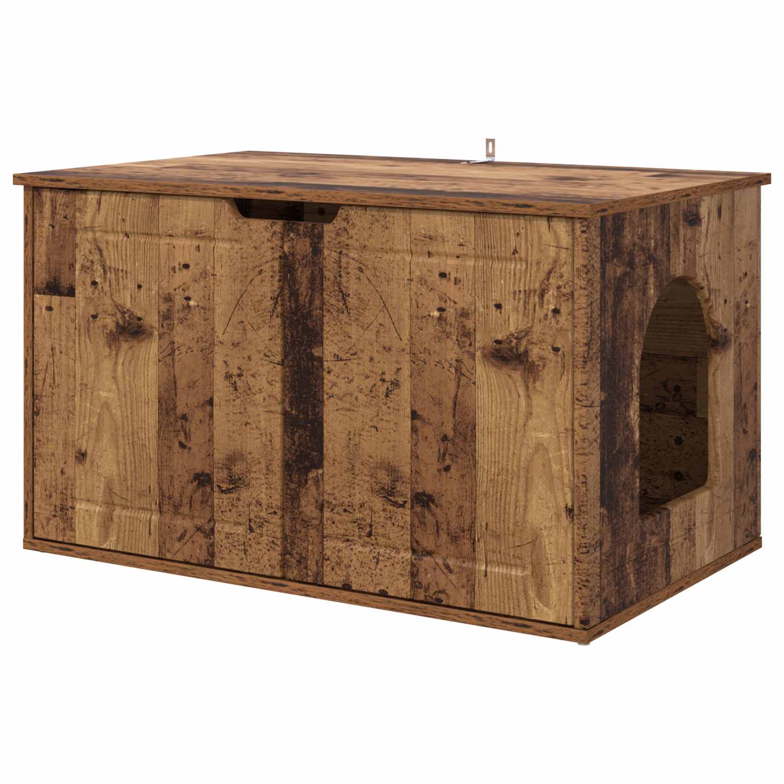 Vidaxxl Katzenhaus Altholz 85 x 55 x 50,5 cm verarbeitetes Holz
