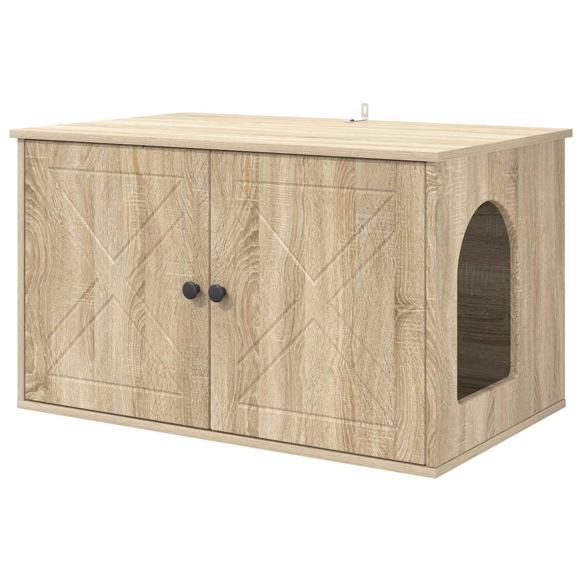 Vidaxl Katzenhaus Sonoma 85 x 55 x 50,5 cm aus handgefertigtem Holz