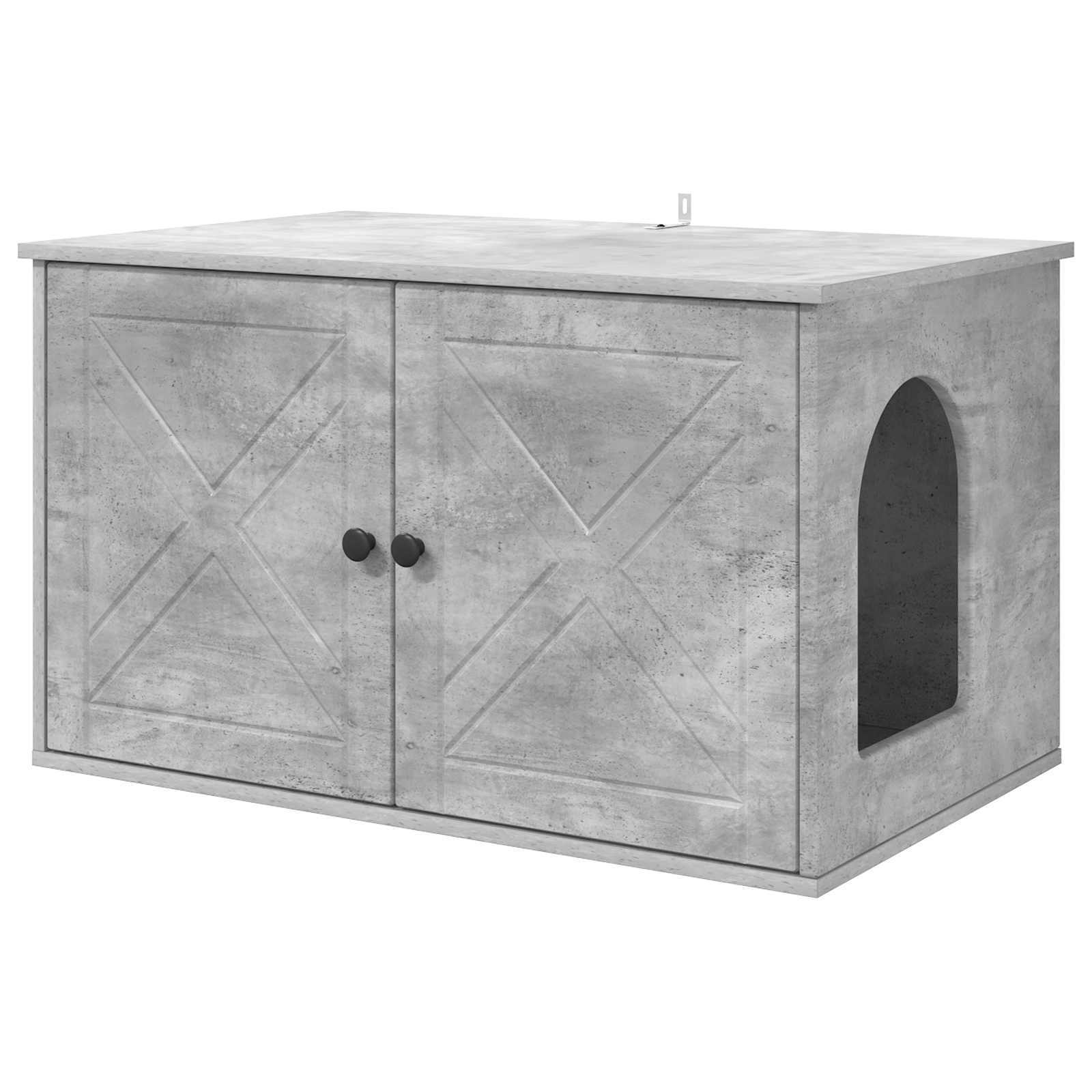 Vidaxx Katzenhaus Beton 85 x 55 x 50 cm verarbeitetes Holz