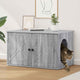 Vidaxl Katzenhaus Sonoma grau 85 x 55 x 50 cm aus Holz gefertigt