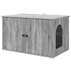 Vidaxl Katzenhaus Sonoma grau 85 x 55 x 50 cm aus Holz gefertigt