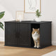 Vidaxxl Katzenhaus schwarz 85 x 55 x 50 cm fertiges Holz