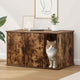 Vidaxxl Katzenhaus Räuchereiche 85 x 55 x 50 cm verarbeitetes Holz