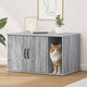 Vidaxl Katzenhaus Sonoma grau 85 x 55 x 50 cm aus Holz gefertigt